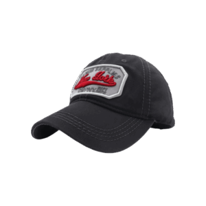 Gray Embroidered Curve Cap