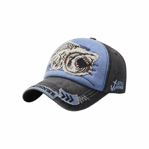 Midnight Blue Shark Curve Cap