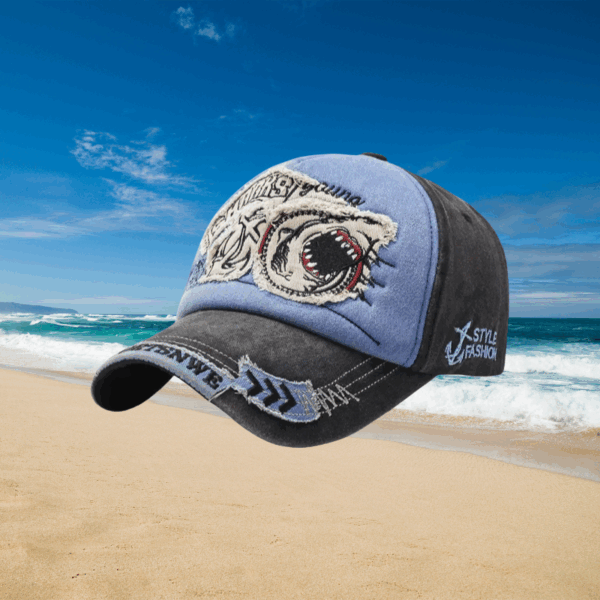 Midnight Blue Shark Curve Cap - Image 3