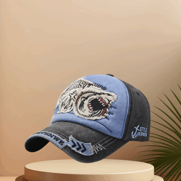 Midnight Blue Shark Curve Cap - Image 4
