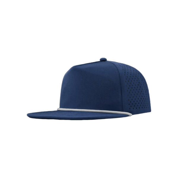Blue & White Flat Brim Cap